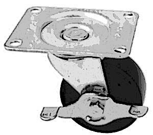 [ CASTER, PLATE (3 SWL,W/BRK) -  ]