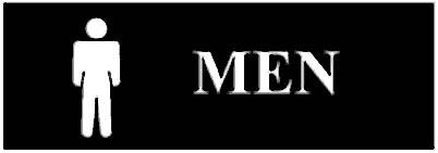 [ SIGN, MEN (WALNUT, 3X8) - MAN- ]